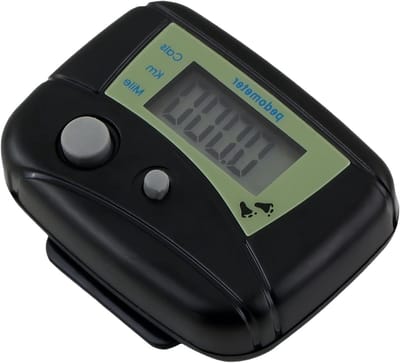 Stappenteller - Activiteitenmonitor - Dagelijkse Beweging - Digitaal LCD-scherm - 5.5 x 4.5 x 2.5 cm - Zwart