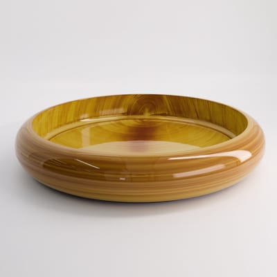 Sushi Oke - Serveerschaal - Lakwerk - Houten Kleur - 40.3x7cm - ABS