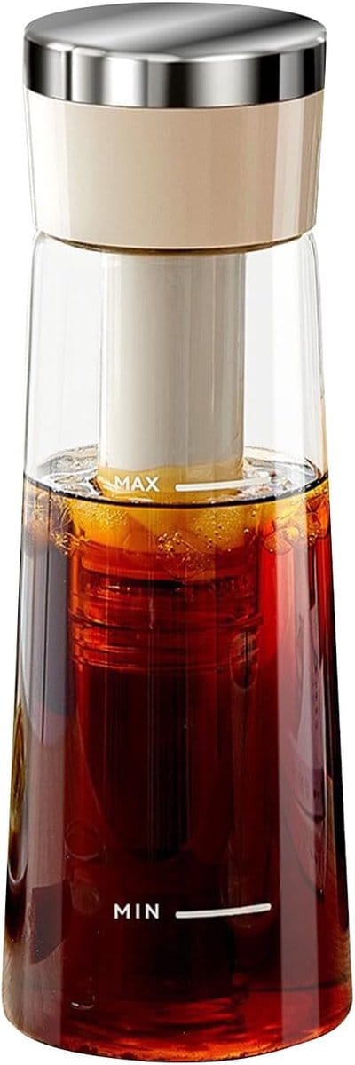 Koffiezetapparaat - IJskoffiekan - Koud Brouwen - Snelle Smaakextractie - 750ml - Wit