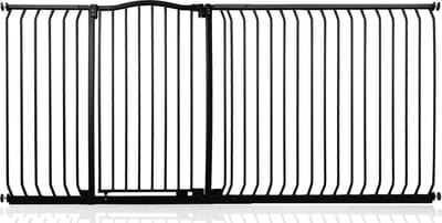 Safetots Klemhek met Gebogen Bovenkant, 198-207cm, Zwart, Hoog 100cm