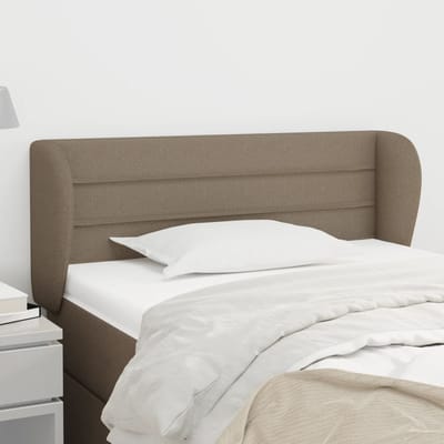 vidaXL - Hoofdbord - met - randen - 93x23x78/88 - cm - stof - taupe