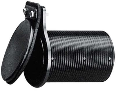 Nuova Rade Doorvoer Met Terugslagklep En Verlengstuk Zwart 68 x 107 mm