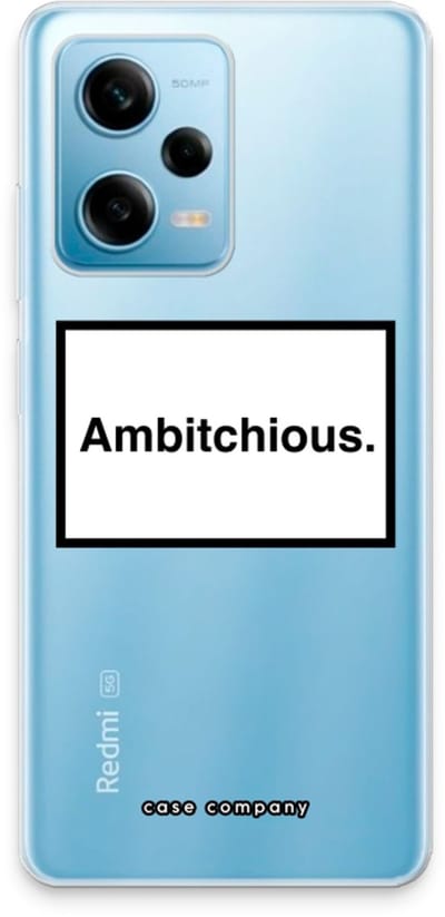 Case Company® - Hoesje geschikt voor Xiaomi Redmi Note 12 Pro 5G hoesje - Ambitchious - Soft Cover Telefoonhoesje - Bescherming aan alle Kanten en Schermrand