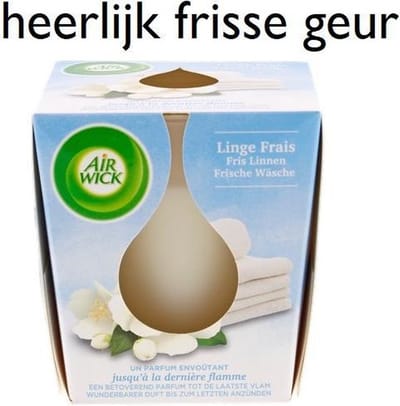 Air Wick Geurkaars - Essential Oils - Fris Linnen - 105 g