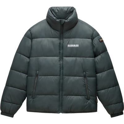 Napapijri Groene Polyamide Jas Met Lange Mouwen