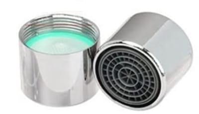Kraanbeluchter - Kraanfilter - Draaibare Kraanbeluchter - 22 mm Binnendraad - koper - Kraanopzetstuk - Universele - zilver - voor badkamer Keuken tuin - ABS-kunststoffilter - 21*17.5 mm
