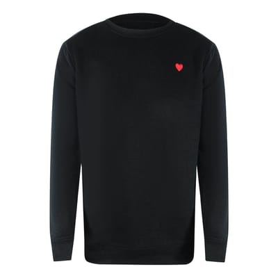 Love Moschino Sweatshirt met klein logo voor heren (Zwart)