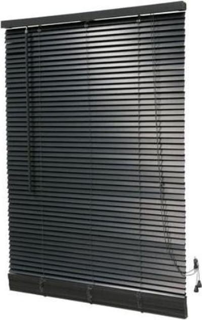 Timlux - Houten Jaloezie - 25 mm - Donkergrijs - 130x175cm