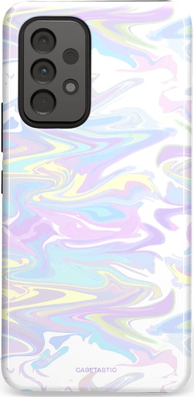 Casetastic Hoesje Geschikt voor Samsung A53 - Stijlvolle Beschermende Duo-layer Case - IJsdans van kleur