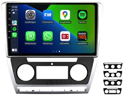 Carplay autoradio voor Skoda Octavia | 2006 t/m 2013 | Android 13 | Draadloos Apple Carplay & Android Auto | 2GB + 32GB | 8-Core processor | Davilon | 2025 model | 2006 2007 2008 2009 2010 2011 2012 2013 | Bluetooth & Wifi