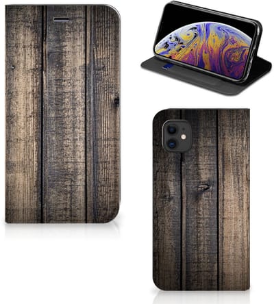 Apple iPhone 11 Book Wallet Case Steigerhout