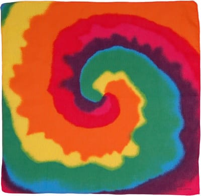 Bandana/Grote Zakdoek - Regenboog TieDye - 50x50cm - Katoen