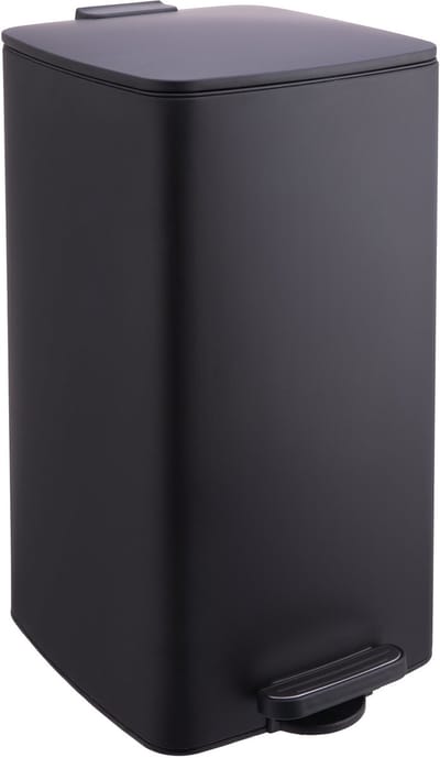 Prullenbak - 30 liter - softclose deksel - zwart