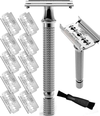 Safety Razor Set - 10 Japanse scheermesjes voor roestvrijstalen scheermes