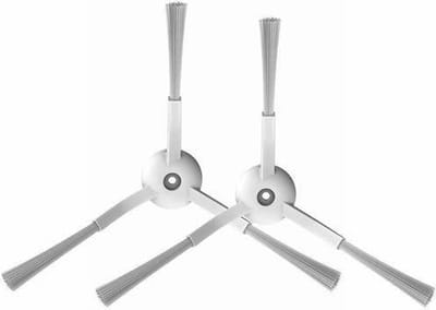 2 stuks zijborstels voor de Xiaomi S9 of S9 UV robot stofzuiger wit