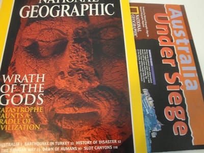 NATIONAL GEOGRAPHIC JULY 2000 EDITIE ENGELS TIJDSCHRIFT:EXTRA SUPPLEMENT AUSTRALIË (CARD)