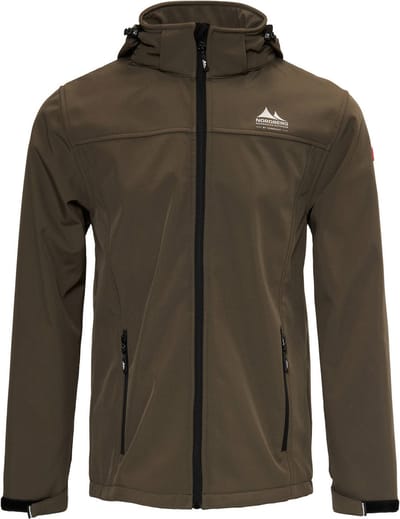 Nord Berg Heren Softshelljas Eldgrim Army - Vrijetijdskleding - Xl