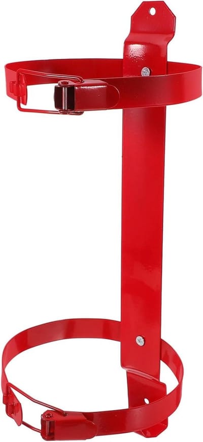 Brandblusserbeugel - Brandblusserhouder Muurbeugel - Veiligheid Creëren - Verstelbaar Ontwerp - 33.3 x 14 x 14 cm - Rood