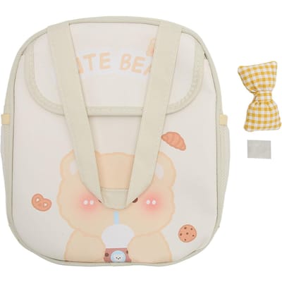 Sac à déjeuner isotherme pour filles motif dessin animé grande capacité feuille d'aluminium épaissi Kawaii boîte à déjeuner white