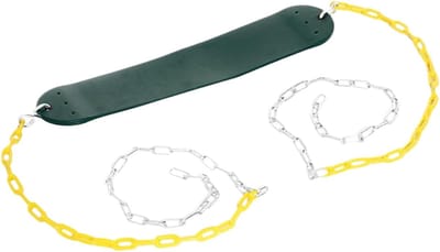 Schommelzitje - Speelgoed Schommel - Buiten Spelen - Roestvrije Ketting - 67x14x1.2 cm - Groen