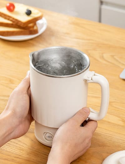 Elektrische waterkoker, kleine draagbare elektrische waterkoker, opvouwbare mini-reiswaterkoker van 800 ml, multifunctioneel opvouwbaar model van roestvrij staal