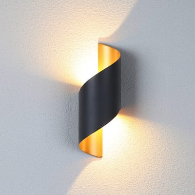 Daity 1 stuks - Wandlamp LED - wandlamp 10W spiraalvormig modieus design metalen wandlamp warm wit licht 3000K Geschikt voor slaapkamer - woonkamer - trap