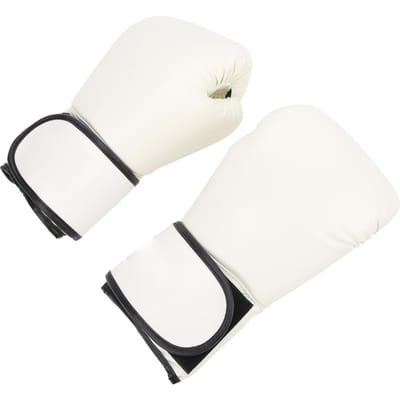 Volwassen Ademende Bokshandschoenen Stootzak Kickboksen MMA Trainingshandschoenen Wit white