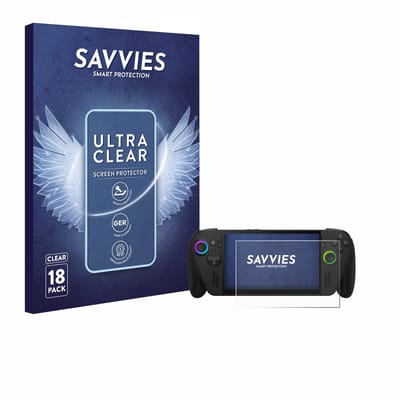 Savvies - Screenprotector voor ASUS ROG Ally X 2025 - Folie Beschermfolie transparant 18 Stuks