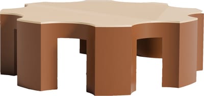 Fiastra Caleria taartplateau - taartstandaard - bruin - 30 x 30 cm