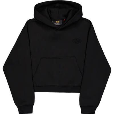 Dames Hoodie Alpha Industries Rhinestone World Logo