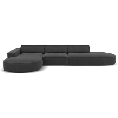 5-zits hoekbank Jodie velvet Chaise Longue links | Micadoni Limited Edition