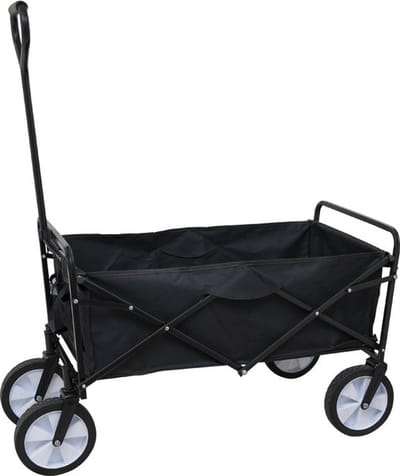 GardenGear Opvouwbare Bolderkar – 100 kg – Zwart – Allweather