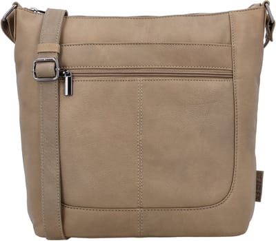 Beagles Benidorm Schoudertas - Crossbody - Dames - Praktisch - Tas - Leren Dames Tas - Taupe