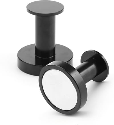 Sterke Magnetische Ronde Haak voor Handdoeken, Kleding en Keukenaccessoires - Set van 2 Stuks