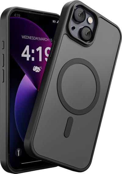 Hoesje Geschikt voor iPhone 13 Mini - Zwart - Geschikt voor MagSafe – Slank, Sterk en Shock proof