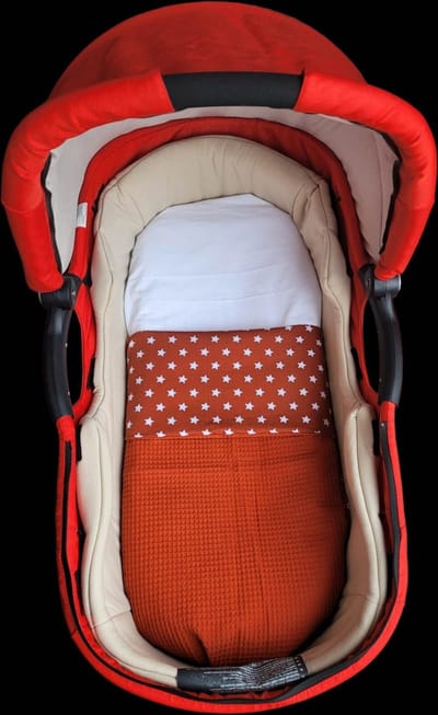 Dekentje- Kinderwagen - Reiswieg - Terra - maat +/- 60x 80 cm - handgemaakt - Deken - baby