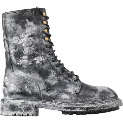 Versleten Leren Veterschoenen