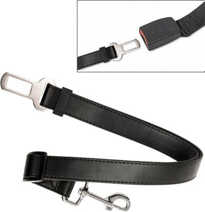 Autogordel Voor Honden - Hondenautogordel - Verbindingsstuk - kura art leather - 44-77 cm / 20 mm