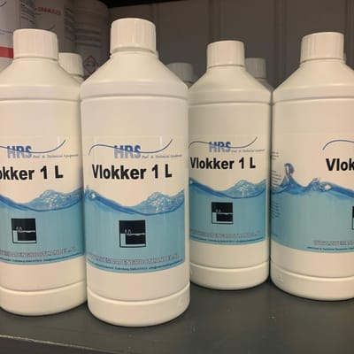 Vlokker - Voor Kristalhelder Zwembadwater - Geschikt voor Zandfilters - 1L- Zwembad - Bind vuildeeltjes in water
