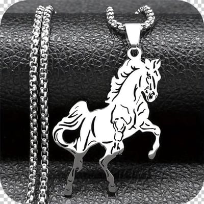 My Sweet Romance® Paarden Ketting - Zilver - Steigerend Paard