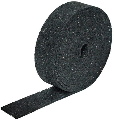 IVOL Rubber tegeldrager op rol van 10 meter - breedte 70 mm dikte 10 mm