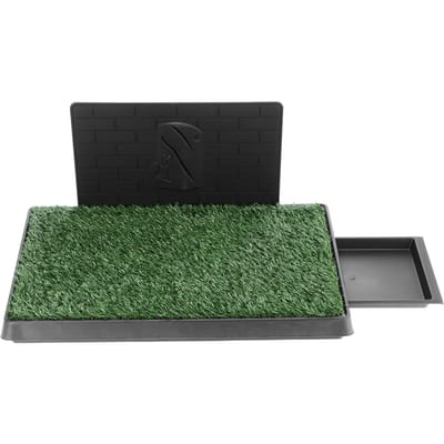 Grote Lade Type Huisdier Zindelijkheidstraining Kunstgras Puppy Kunstgras Plasplek black