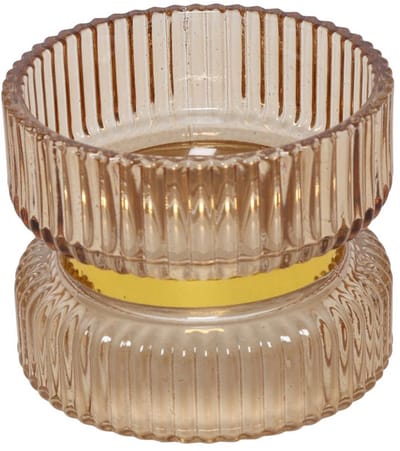 Kandelaar Sybel bruin Ø9xH7cm