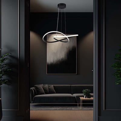 V-TAC VT-7799-B Design Plafondlamp - IP20 - Zwart - 20W - 2540 Lumen - 3000K