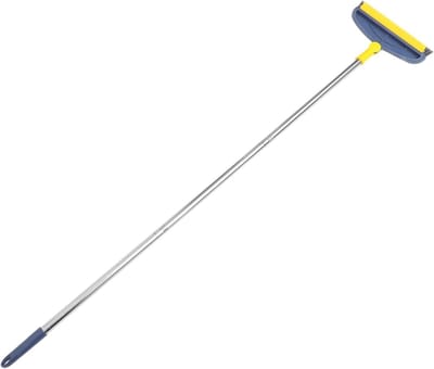 V-vormige Voegenborstel - Vloerborstel - Badkamer Reinigen - 3-in-1 functie - 126 cm lang - Blauw