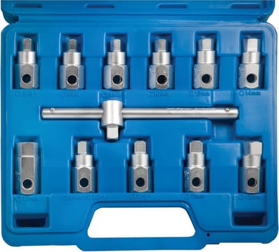 SW-Stahl universele olieservicesleutelset, 12-delig, 03015L
