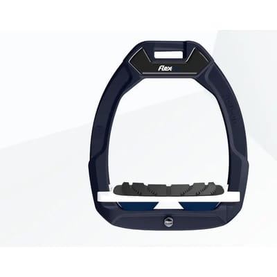 Veiligheidsstijgriemen voor rijden Ingelend Grip Bruin/Wit/Marine Flex-On Safe-On
