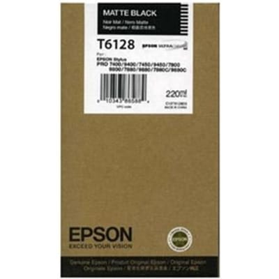 Epson T6128 inktcartridge mat zwart hoge capaciteit (origineel)