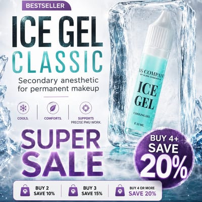 AS Company ICE GEL / Classic (Cooling Gel) 33 ml | Secondary PMU & Tattoo Anesthetic
