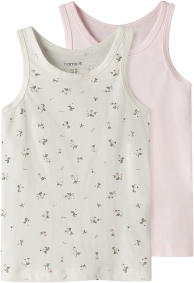 NAME IT - NMFTANK TOP 2P JET STREAM FLOWER NOOS - Meisjes - Onderhemden